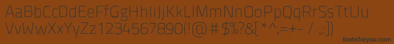 Шрифт Titilliumtitle20 – чёрные шрифты на коричневом фоне