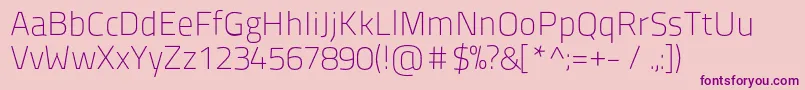 Titilliumtitle20 Font – Purple Fonts on Pink Background