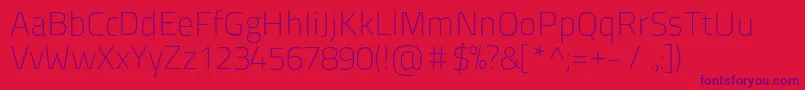 Titilliumtitle20 Font – Purple Fonts on Red Background