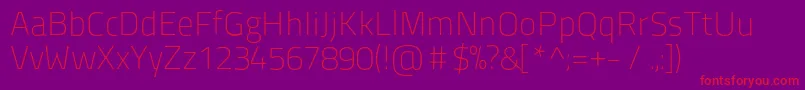 Titilliumtitle20 Font – Red Fonts on Purple Background