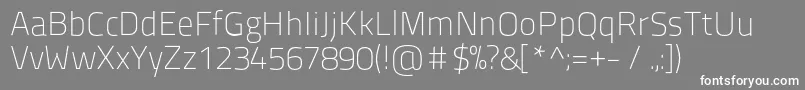 Titilliumtitle20 Font – White Fonts on Gray Background