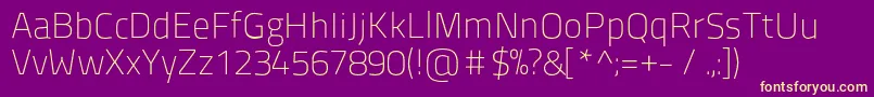 Titilliumtitle20 Font – Yellow Fonts on Purple Background