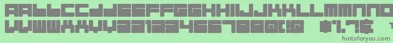 Alman Font – Gray Fonts on Green Background
