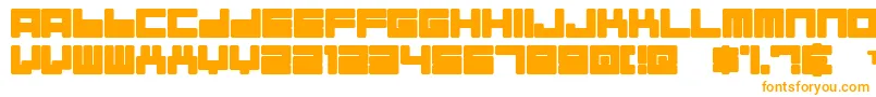 Alman-Schriftart – Orangefarbene Schriften