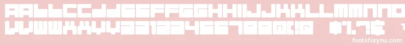 Alman-Schriftart – Weiße Schriften auf rosa Hintergrund