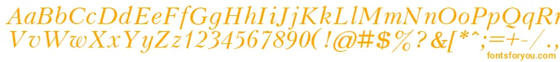 KudrashovcItalic Font – Orange Fonts on White Background