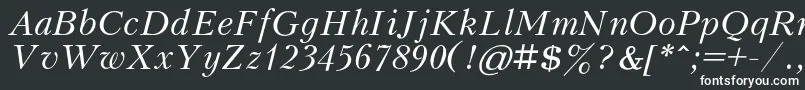 KudrashovcItalic Font – White Fonts on Black Background