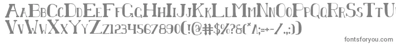 ChardinDoihleCondensed Font – Gray Fonts on White Background