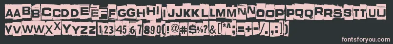 WhatIsThisSomeKindOfJoke Font – Pink Fonts on Black Background