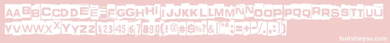 WhatIsThisSomeKindOfJoke Font – White Fonts on Pink Background