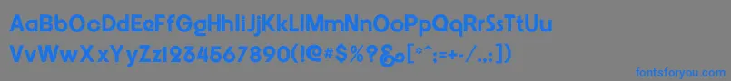 More about Embrionic55 Font Embrionic55 Font – Blue Fonts on Gray Background
