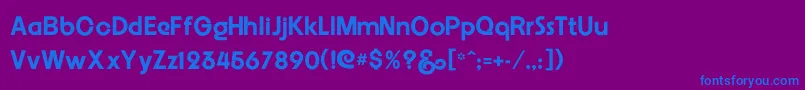 More about Embrionic55 Font Embrionic55 Font – Blue Fonts on Purple Background