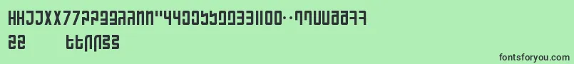RanmorianStandardBeta Font – Black Fonts on Green Background