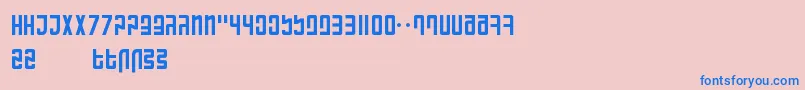 RanmorianStandardBeta Font – Blue Fonts on Pink Background