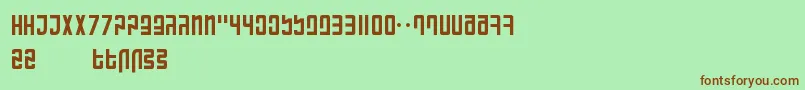 RanmorianStandardBeta Font – Brown Fonts on Green Background