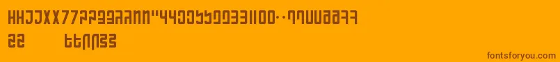 RanmorianStandardBeta Font – Brown Fonts on Orange Background