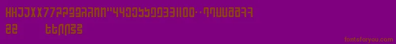 RanmorianStandardBeta Font – Brown Fonts on Purple Background