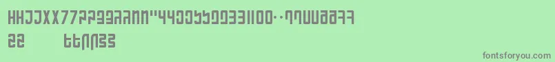 RanmorianStandardBeta Font – Gray Fonts on Green Background