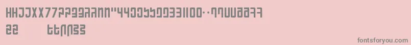 RanmorianStandardBeta-Schriftart – Graue Schriften auf rosa Hintergrund