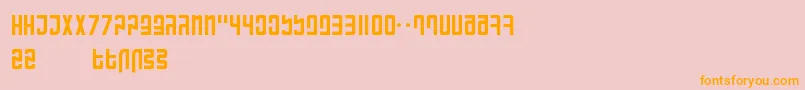 RanmorianStandardBeta Font – Orange Fonts on Pink Background