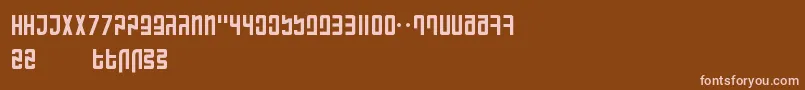 RanmorianStandardBeta Font – Pink Fonts on Brown Background