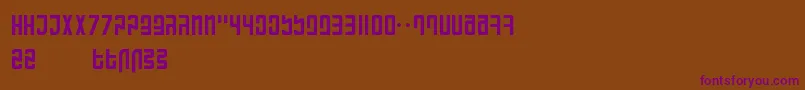RanmorianStandardBeta Font – Purple Fonts on Brown Background