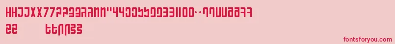 RanmorianStandardBeta Font – Red Fonts on Pink Background