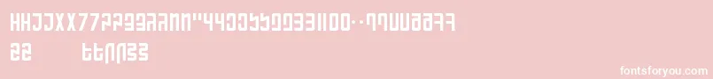 RanmorianStandardBeta-Schriftart – Weiße Schriften auf rosa Hintergrund