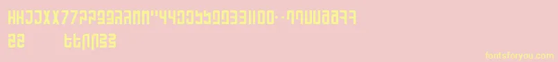 RanmorianStandardBeta Font – Yellow Fonts on Pink Background