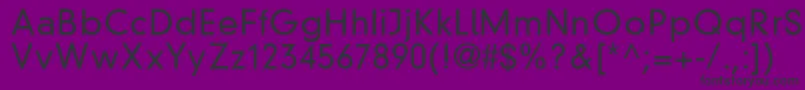 ParallaxGroteskLightSsiLight Font – Black Fonts on Purple Background