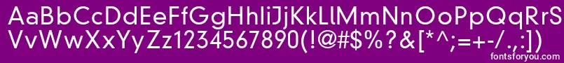 ParallaxGroteskLightSsiLight Font – White Fonts on Purple Background