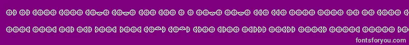 CybertronOpcode Font – Green Fonts on Purple Background