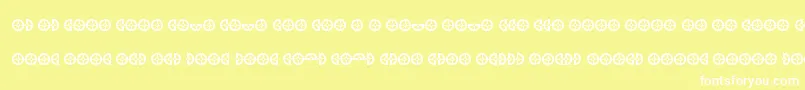 CybertronOpcode Font – White Fonts on Yellow Background