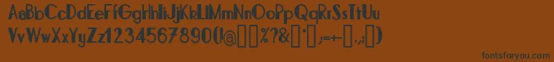 BonafettiRegular Font – Black Fonts on Brown Background