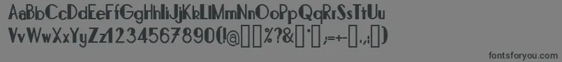 BonafettiRegular Font – Black Fonts on Gray Background