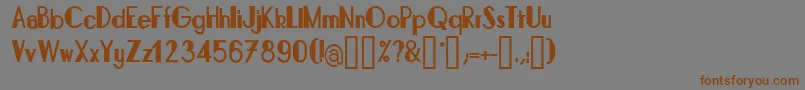 BonafettiRegular Font – Brown Fonts on Gray Background