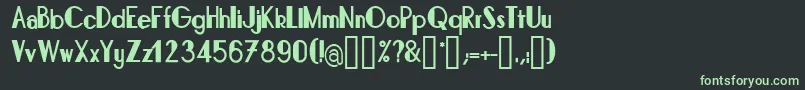 fuente BonafettiRegular – Fuentes Verdes Sobre Fondo Negro