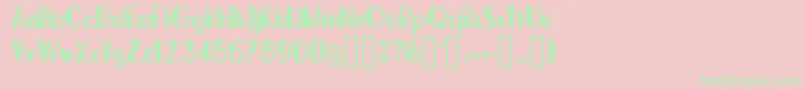 BonafettiRegular Font – Green Fonts on Pink Background