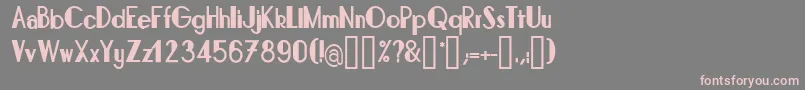 BonafettiRegular Font – Pink Fonts on Gray Background