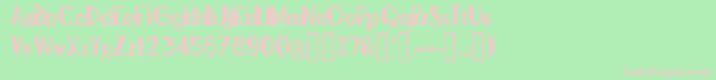 BonafettiRegular Font – Pink Fonts on Green Background