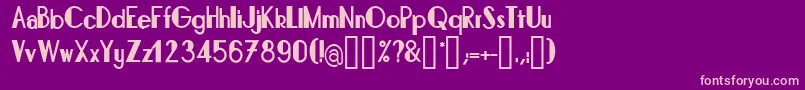 BonafettiRegular Font – Pink Fonts on Purple Background
