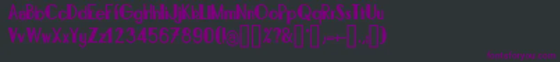 BonafettiRegular Font – Purple Fonts on Black Background