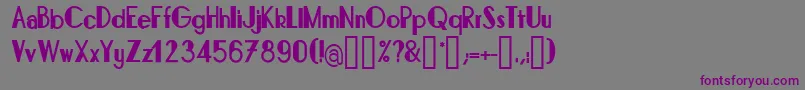 BonafettiRegular Font – Purple Fonts on Gray Background