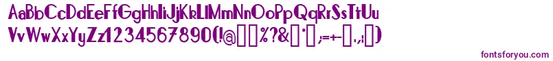 BonafettiRegular Font – Purple Fonts on White Background