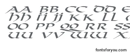 Обзор шрифта VikingNormalExItalic