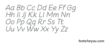 CheeronstaLightItalic Font