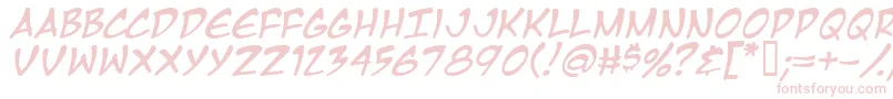 Mangati Font – Pink Fonts on White Background