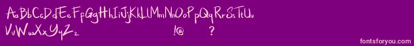 Littlejack Font – Pink Fonts on Purple Background