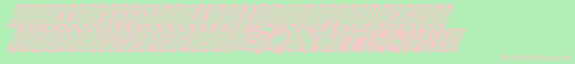 HuxleycmdinoBold Font – Pink Fonts on Green Background