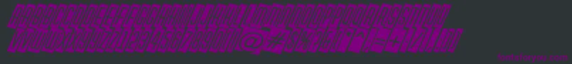 HuxleycmdinoBold Font – Purple Fonts on Black Background